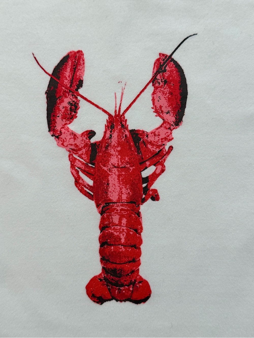 White Lobster T-shirt Coastal New England Nantucket Top M